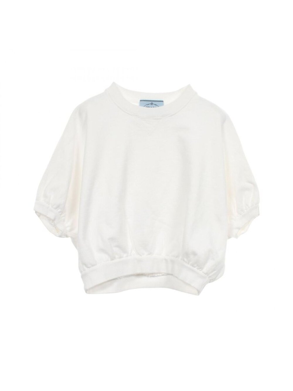 Prada Sweatshirt Short Sleeve Dolman Cotton